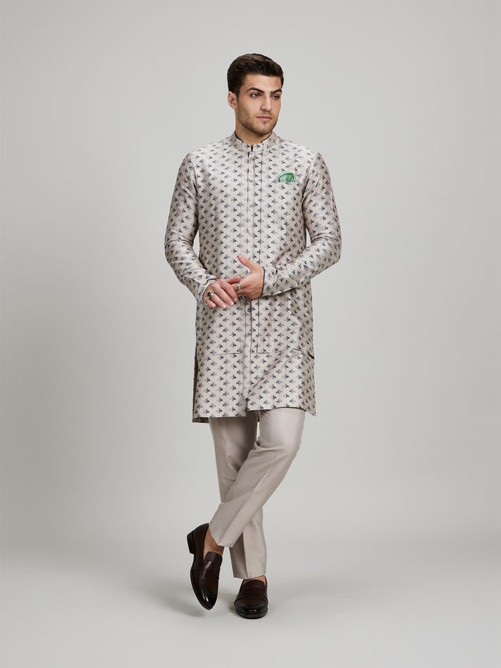 Taupe Liberty Kurta Set - Rinaldo